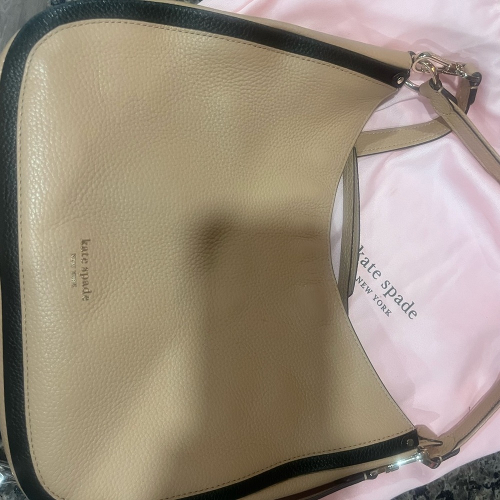 Kate Spade Tan and Black Shoulder or crossbody bag